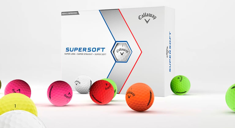 Bolas de golfe Callaway SuperSoft com o seu logótipo