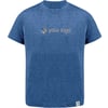 Tee-shirt personnalisé pour enfants en coton recyclé et RPET bleu