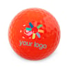 Bola de golf personalizable rojo