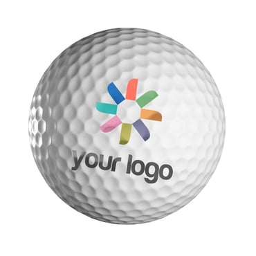 Golfball mit Logo