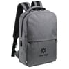 Gray Laptop backpack in recycled plastic Polin