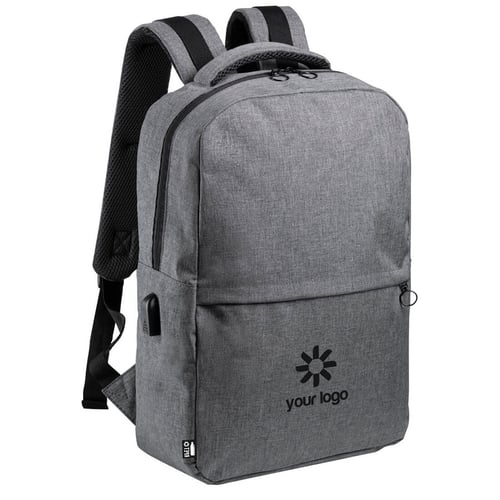 Laptop backpack in recycled plastic Polin. regalos promocionales
