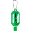 Green Hand sanitizer 30ml with carabiner