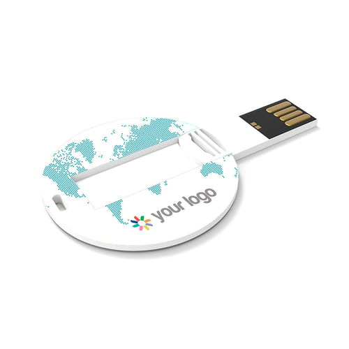 Chiavetta USB Round Card. regalos promocionales