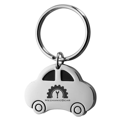 Porte-clés en métal présenté dans une.... regalos promocionales