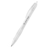 White Slim Ball pen with rubber grip