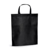 Black Non-woven thermo sealed bag with 30 cm handles