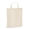 Beige Non-woven thermo sealed bag with 30 cm handles