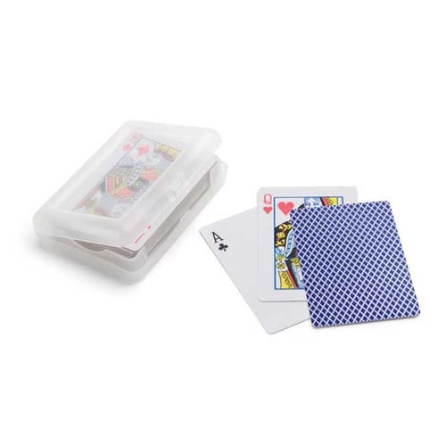 Pack of cards in plastic box. regalos promocionales