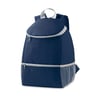 Blue 600D cooler backpack with outer pockets