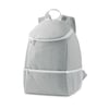 Gray 600D cooler backpack with outer pockets