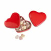 Caja corazón con caramelos rojo