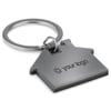 Black House shaped keyring with colour Racie