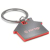 Red House shaped keyring with colour Racie