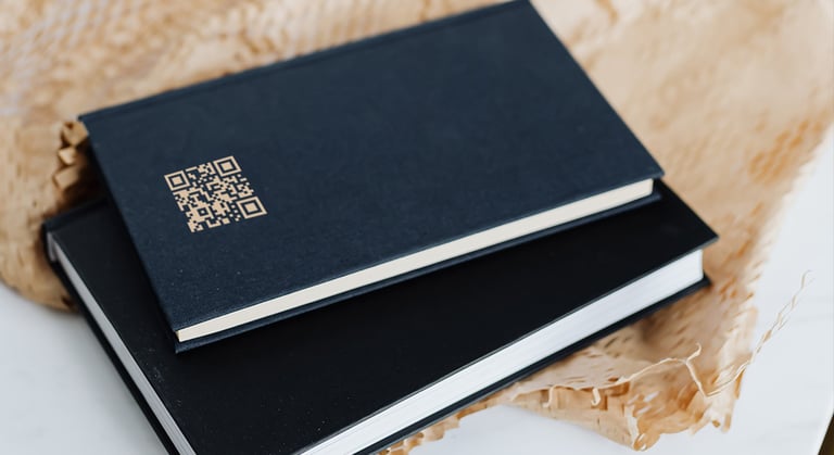 Libretas personalizadas con códigos QR
