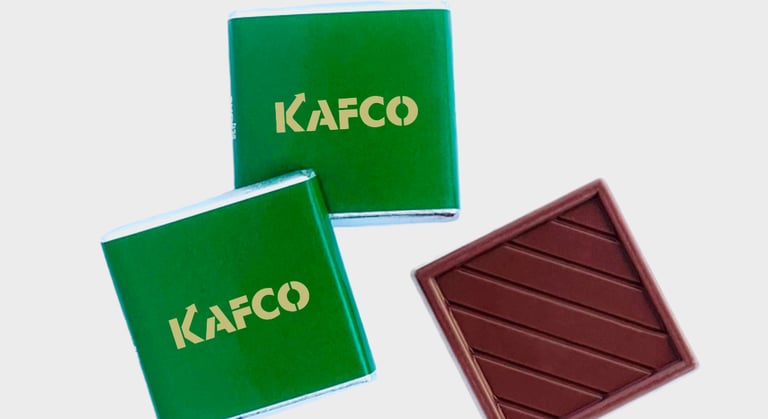 Chocolates con logotipo para eventos
