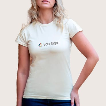 Camisetas impresas mujer de algodón orgánico