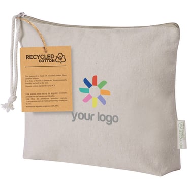 Merchandising-Kosmetiktasche aus recycelter Baumwolle Theris