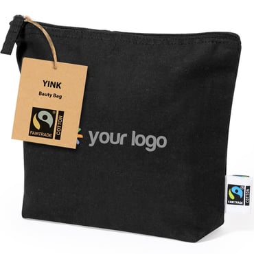 Werbeartikel Kosmetiktasche aus Fairtrade-Baumwolle Yink