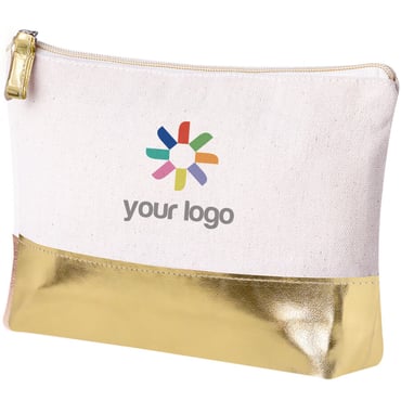Kosmetiktasche aus recycelter Baumwolle mit Logo Radynel