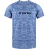 Tee-shirt technique en plastique recyclé RPET Ansar bleu