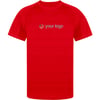 Red Customised sports T-shirt Pieda