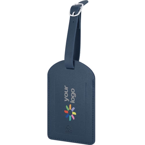 Personalisierter Kofferanhänger Mathiax aus Recyceltem PU mit Logo. regalos promocionales