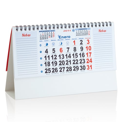 Calendario Sobremesa  Feber. regalos promocionales