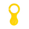Porta-chaves com moeda Maude amarelo