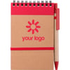 Caderno de bolso Ecocard vermelho