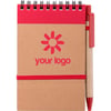 Rot Taschen-Notizbuch Ecocard