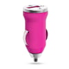 Cargador Coche USB Hikal rosa