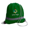 Mochila de cuerdas reflectante Cawa verde