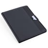 Black Bretux Folder. PU/ Polyester. 20 Sheets Notepad