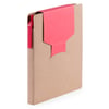 Cravis Sticky Notepad. Cardboard. 70 Sheets Notepad. 25 Sticky Notes 9 x 7,6 cm. 25 Sticky Notes 3,8 x 6 cm. 100 Mini Sticky Notes 4,8 x 1,2 cm. Recyc rosso
