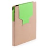 Cravis Sticky Notepad. Cardboard. 70 Sheets Notepad. 25 Sticky Notes 9 x 7,6 cm. 25 Sticky Notes 3,8 x 6 cm. 100 Mini Sticky Notes 4,8 x 1,2 cm. Recyc verde