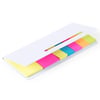 Karlen Sticky Notepad. Cardboard. 20 Sticky Notes 4,5 x 2,5 cm. 100 Mini Sticky Notes 4,5 x 1,2 cm bianco