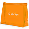 Orange Werbe-Kulturtasche Iriam
