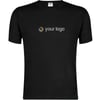 Black T-shirt with logo cotton 150gr Valdon