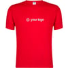 Red T-shirt with logo cotton 150gr Valdon