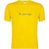 Yellow T-shirt with logo cotton 150gr Valdon