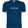 Blue T-shirt with logo cotton 150gr Valdon