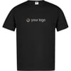 Black Personalised cotton T-shirt 180gr
