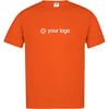 Orange Personalised cotton T-shirt 180gr