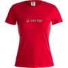 T-shirt publicitária para mulher Irida vermelho