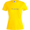 T-shirt publicitária para mulher Irida amarelo