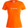 Camiseta publicitaria de mujer Irida naranja