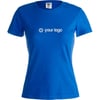 T-shirt publicitária para mulher Irida azul