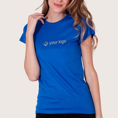 T-shirt publicitária para mulher Irida. regalos promocionales