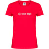Rot Damen-T-Shirt mit Logo Baumwolle 180gr